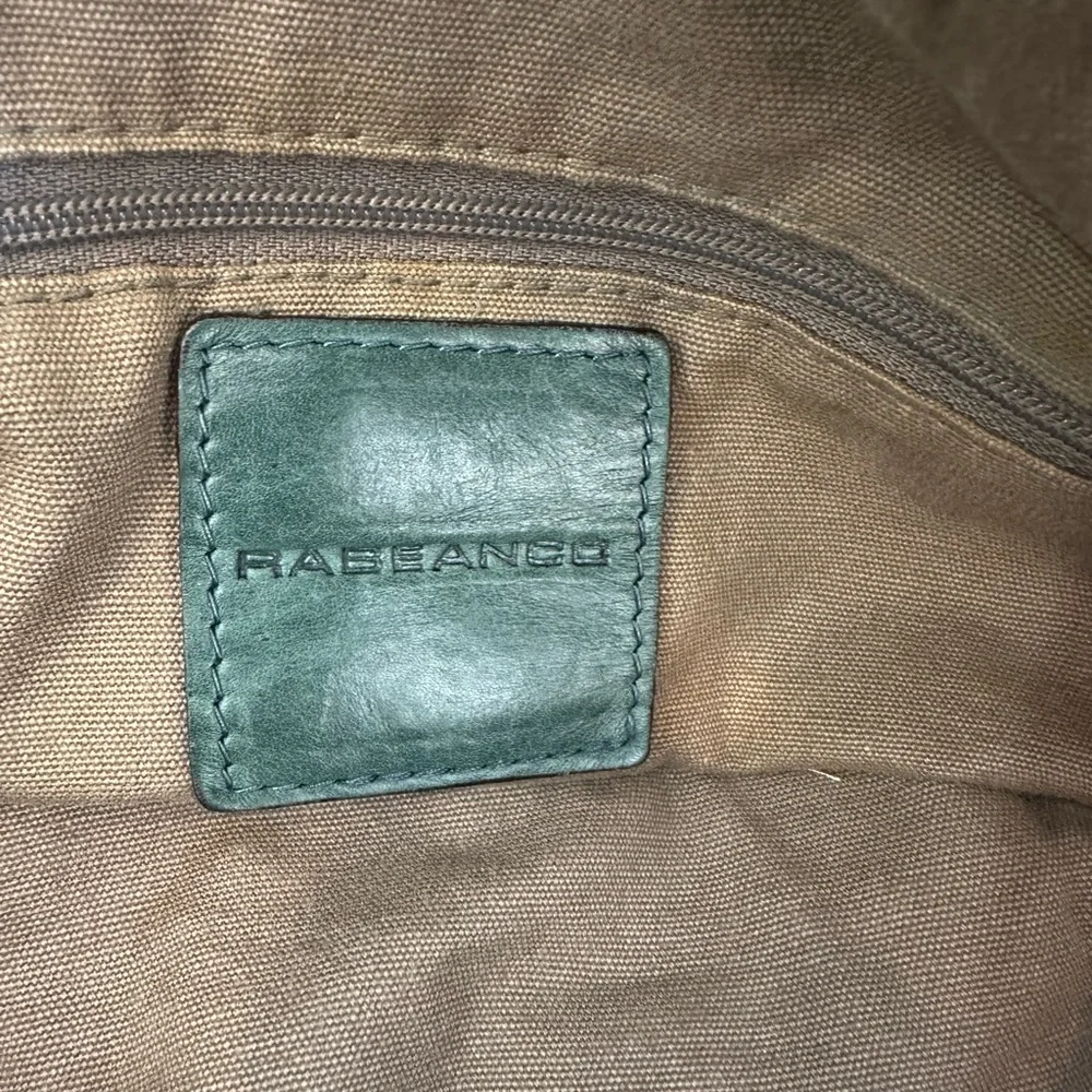 Rabeanco Large Green Genuine Leather Hobo Bag Made